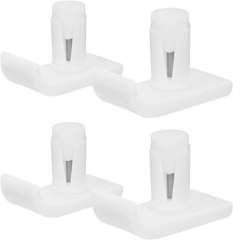 Hiumtree 4 Pcs Universal Premium Walker Glide Skis Replacement Ski Glides White Durable Coaster Gliders for Safety Stability - Image 1